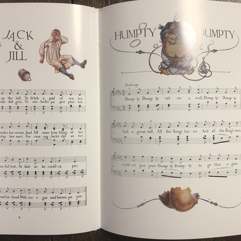アンティーク楽譜「Nursery Songs」 THIRTY OLD-TIME NURSERY SONGS（なつかしいわらべうた30篇 オー