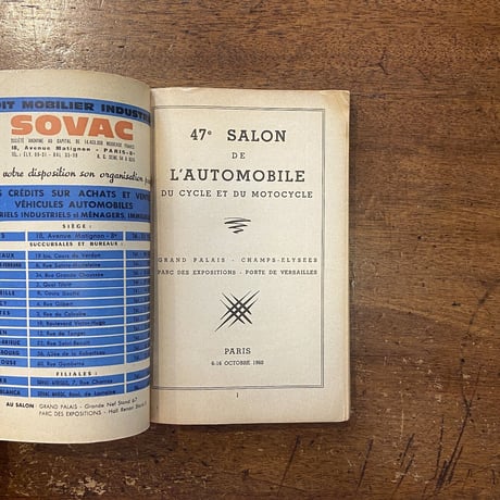 「47e SALON DE L' AUTOMOBILE DU CYCLE ET MOTOCYCLE」Jean Desaleux