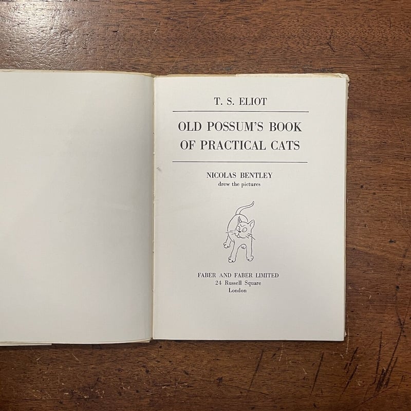 Old Possum's Book of Practical Cats（1966年）」T.