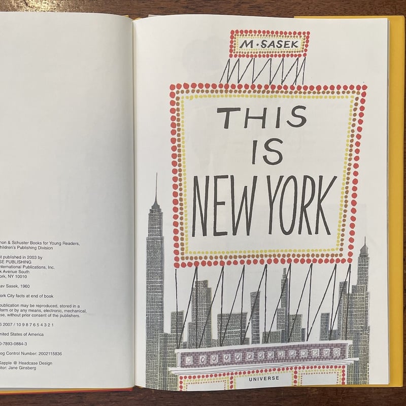 This is New York」Miroslav Sasek（ミロスラフ・サセック） |