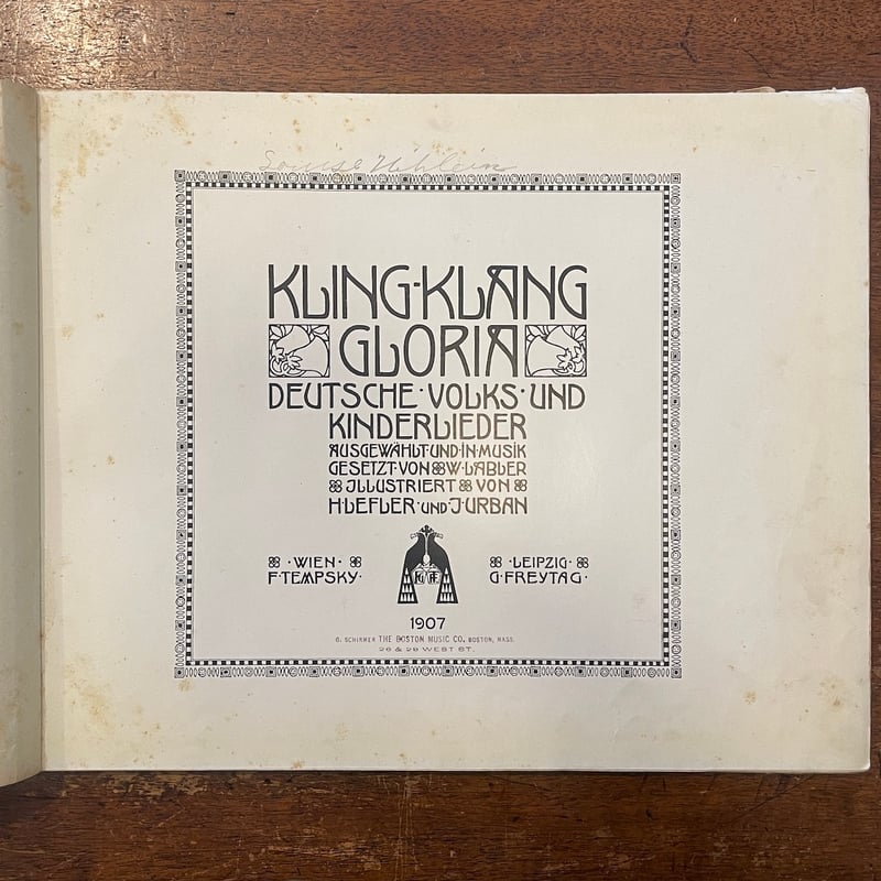 KLING-KLANG-GLORIA（1907年）」J.Urban H. Lefler（ハイ