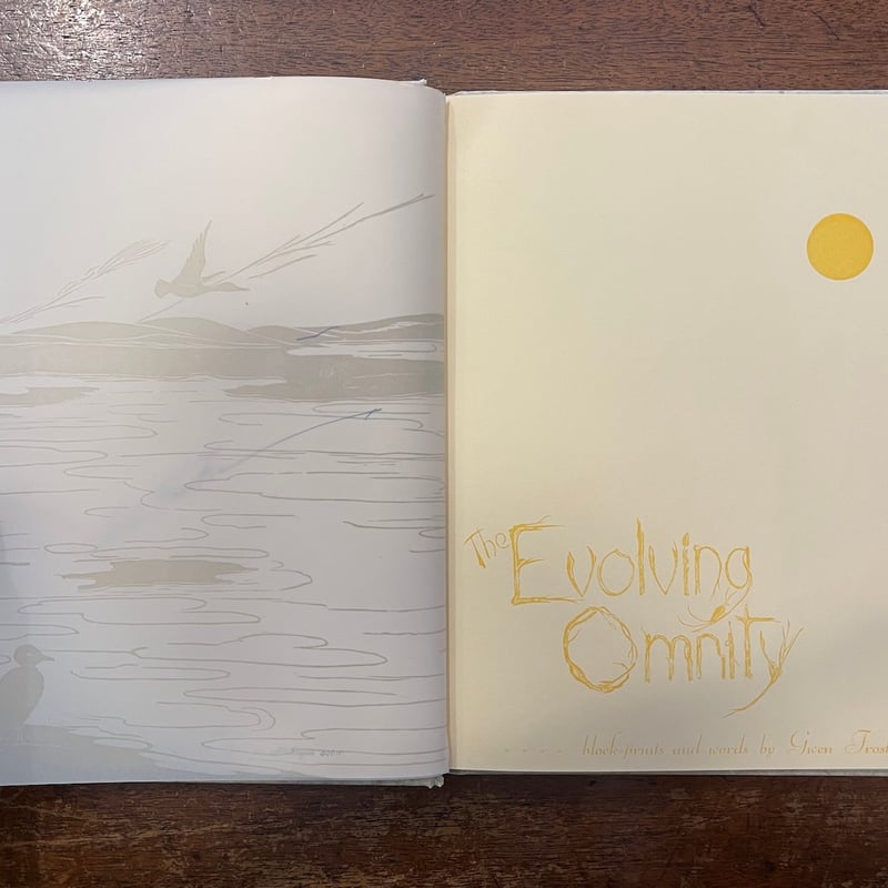 The Evolving Omnity（1981年初版）」Gwen Frostic サイン入