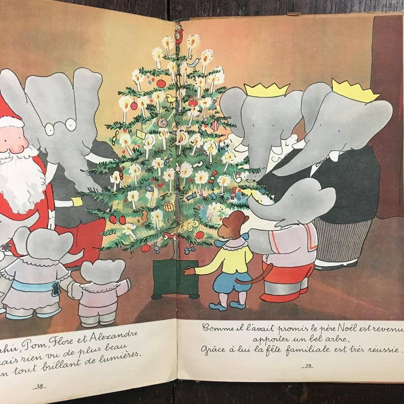 BABAR ET LE PERE NOEL（1941年版）」Jean de Brunhof