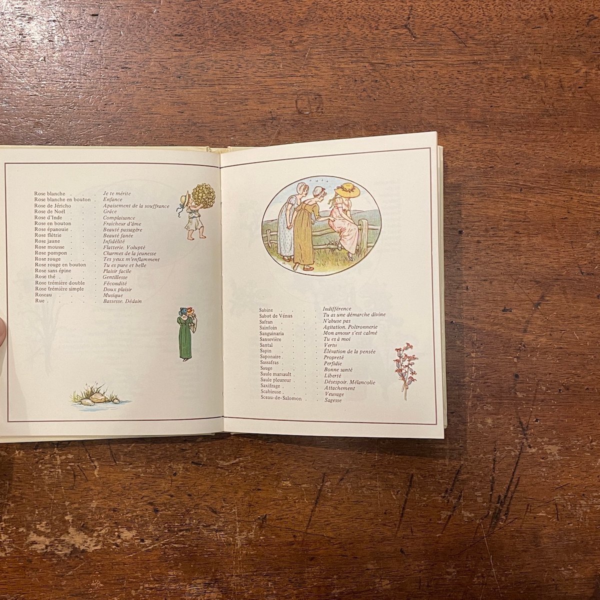 Le Langage des Fleurs」Kate Greenaway（ケイト・グリーナウ