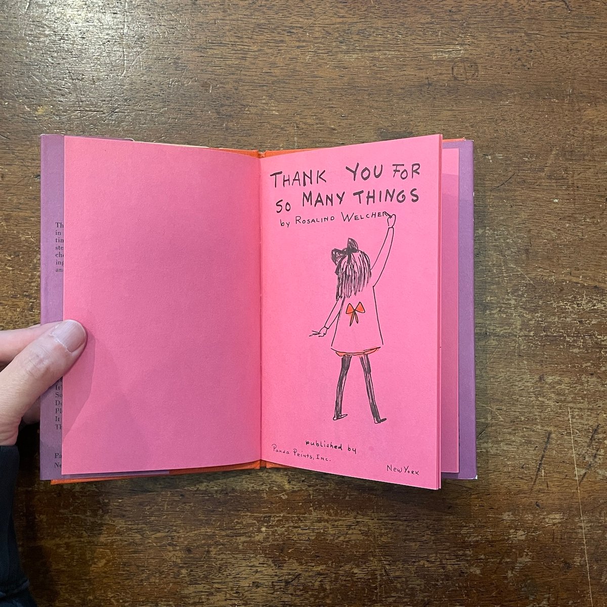 Thank you for so many things」Rosalind Welcher（
