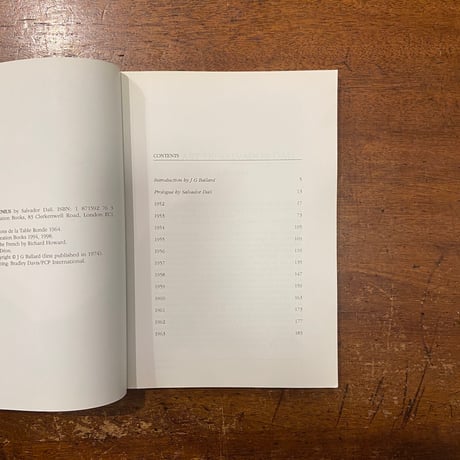「DIARY OF A GENIUS」J・G・Ballard　Salvador Dari（サルヴァドール・ダリ）