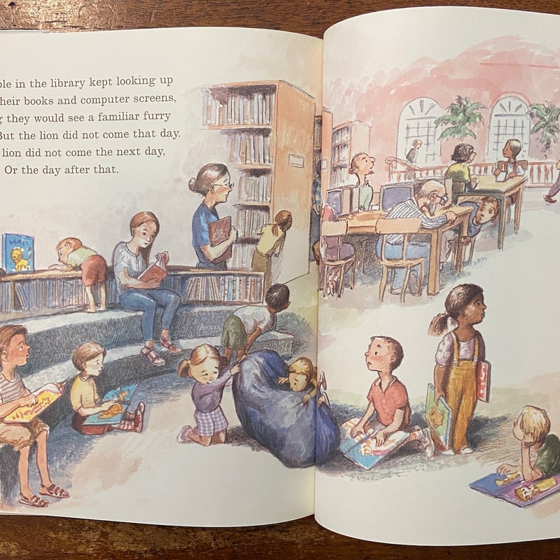 Library Lion」Michelle Knudsen Kevin Hawkes（ケビン