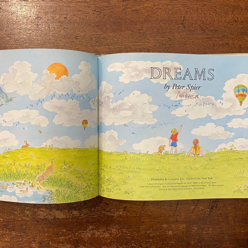 DREAMS」Peter Spier（ピーター・スピアー） サイン入り