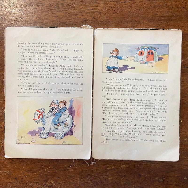 希少　超激レア　絶版　ラガディ　ジョニー・グルエル　洋書　アン&アンディ　原作者 Raggedy Ann & Andy and the Camel with the Wrin