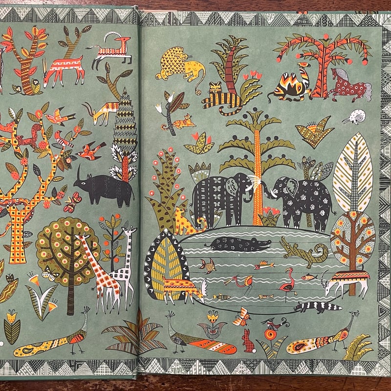 THE CALICO JUNGLE（1965年）」Dahlov Ipcar（ダーロフ・イプカ