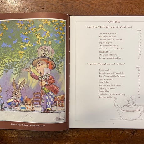 「Songs from Alice」Lewis Carroll（ルイス・キャロル）Don Harper　Charles Folkard