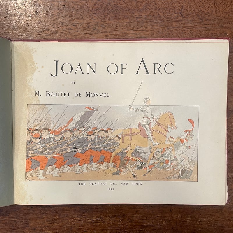 JOAN OF ARC(1923年版/リトグラフ)」M. Boutet de Monvel( JOAN OF ARC(1923年版/リトグラフ)」M. Boutet de Monvel(