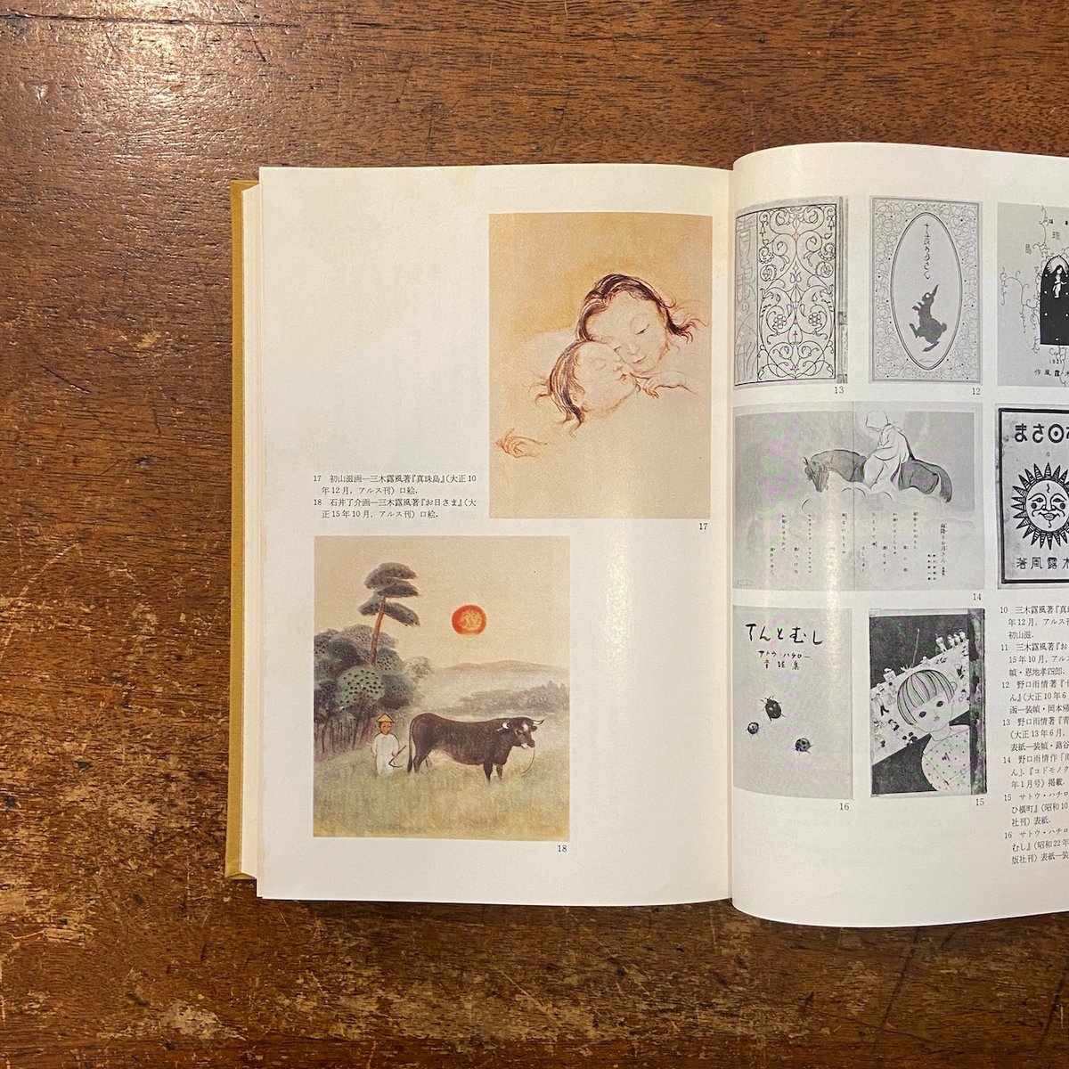 真筆 東洋画 郭 楠培 作「晩秋」 日本児童文学大系 17 野口雨情 三木露風 サトウ・ハチロー」武井武雄
