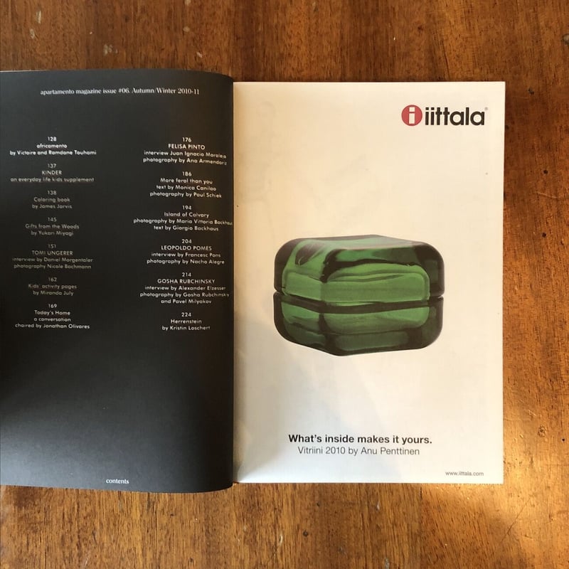 apartamento magazine issue 06（日本語訳冊子付き）」トミー・ウン