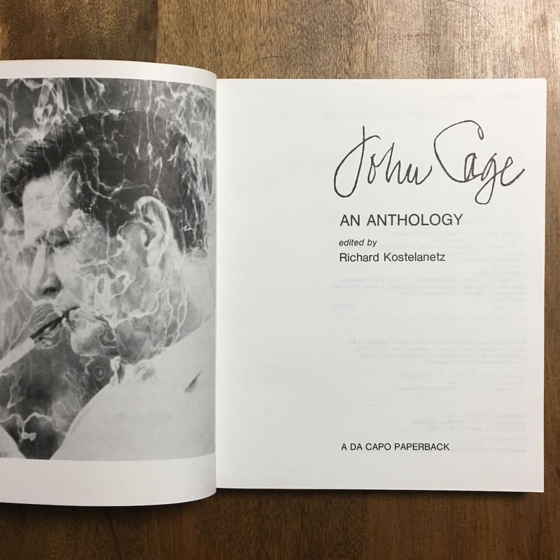 JOHN CAGE An Anthology」Richard Kostelanetz | F