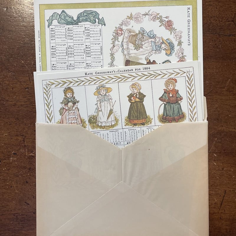 KATE GREENAWAY'S CALENDAR FOR 1884」(オズボーン・コレクシ KATE GREENAWAY'S CALENDAR FOR 1884」(オズボーン・コレクシ