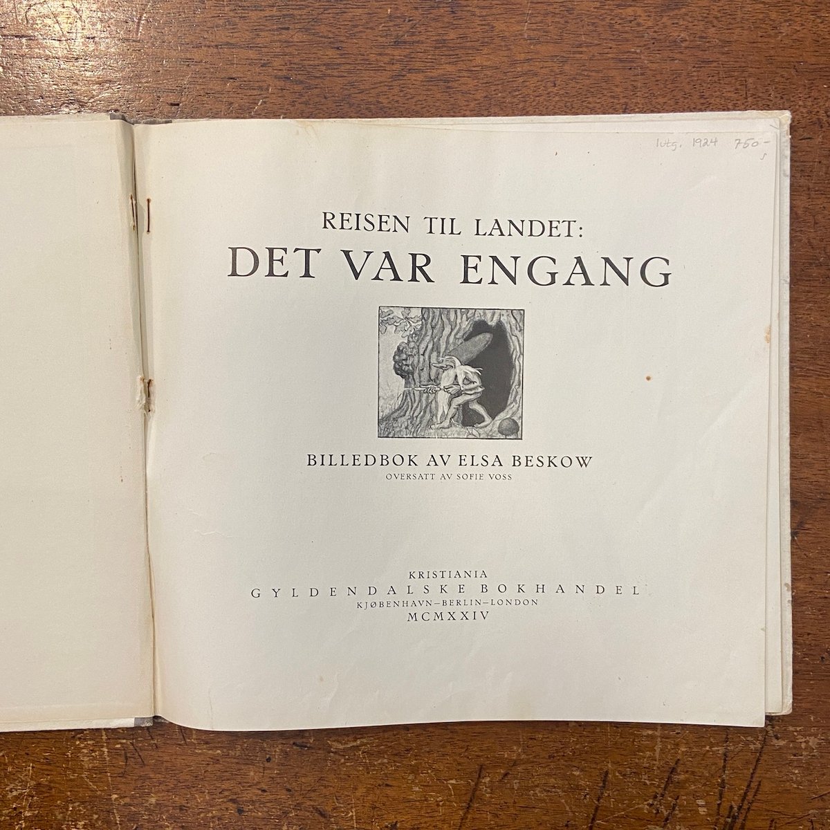 「REJSEN TIL LANDET DET VAR ENGANG（1924年）」Elsa Beskow（エルサ・ベスコフ）