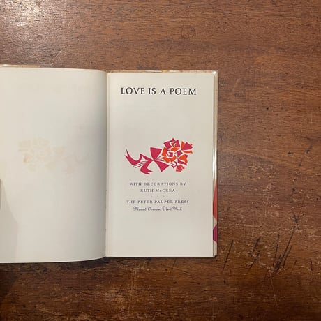 「Love is a Poem」Ruth McCrea