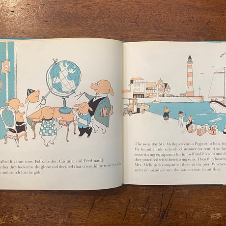 「THE MELLOPS GO DIVING FOR TREASURE（1957年）」Tomi Ungerer（トミー・ウンゲラー）