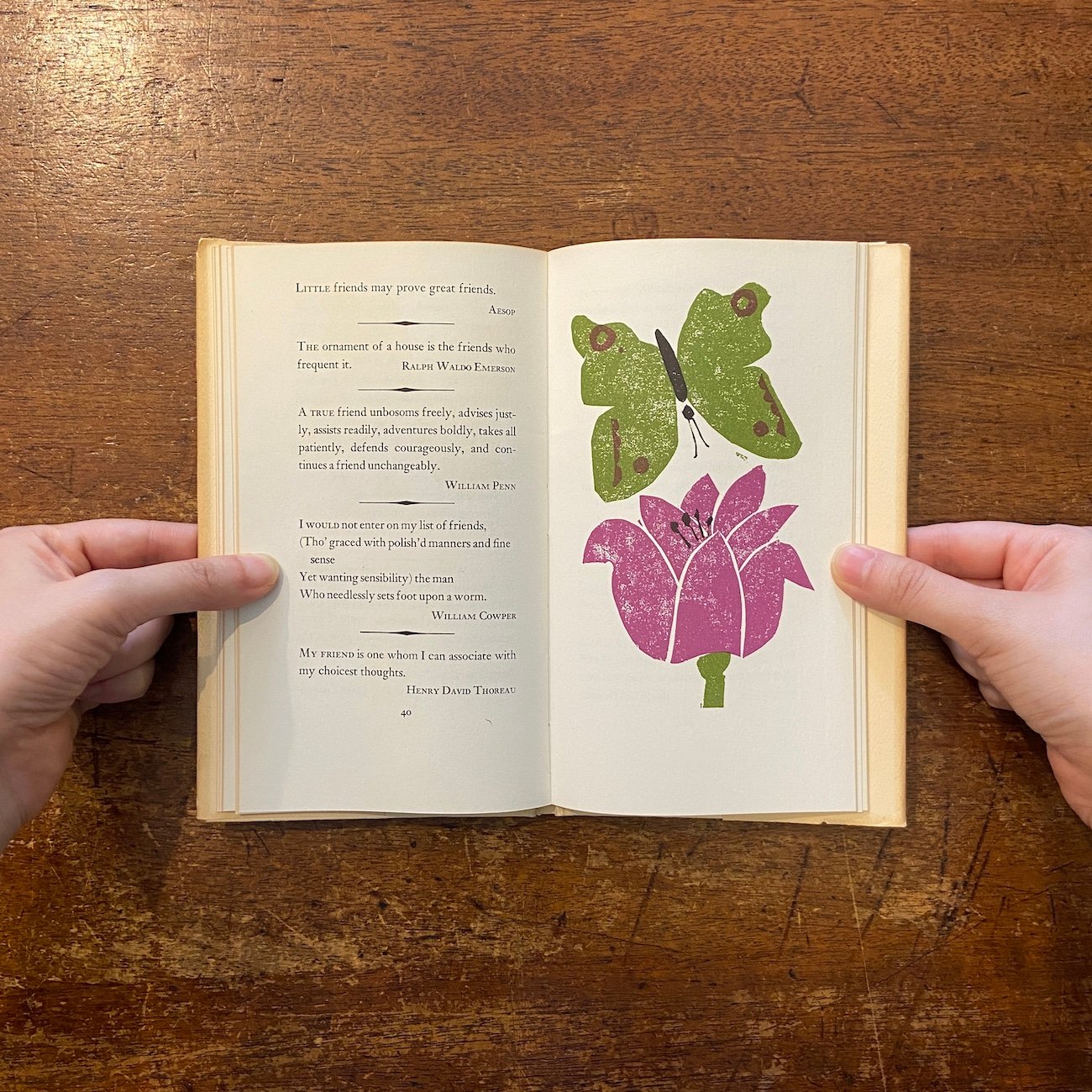 On Friendship：A Selection」Louise Bachelder Eri