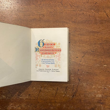 「Grace and Remembrance be to You - Shakespeare Calendar for 1908」