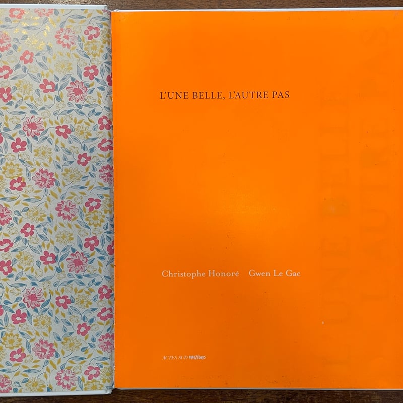 L'UNE BELLE L'AUTRE PAS」Christophe Honore（クリスト