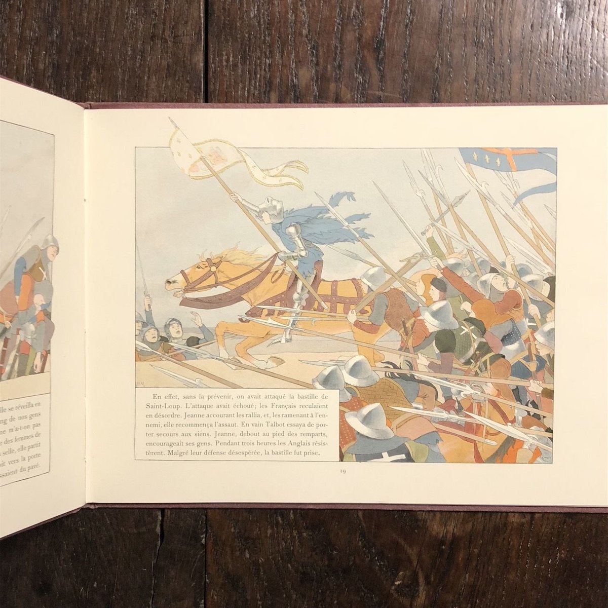 JEANNE D'ARC（1900年頃／リトグラフ刷）」M.Boutet de Monvel