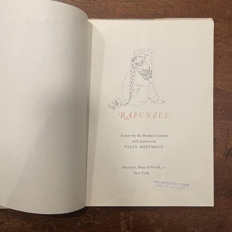 「RAPUNZEL（1967年版）」Felix Hoffmann（フェリクス・ホフマン）