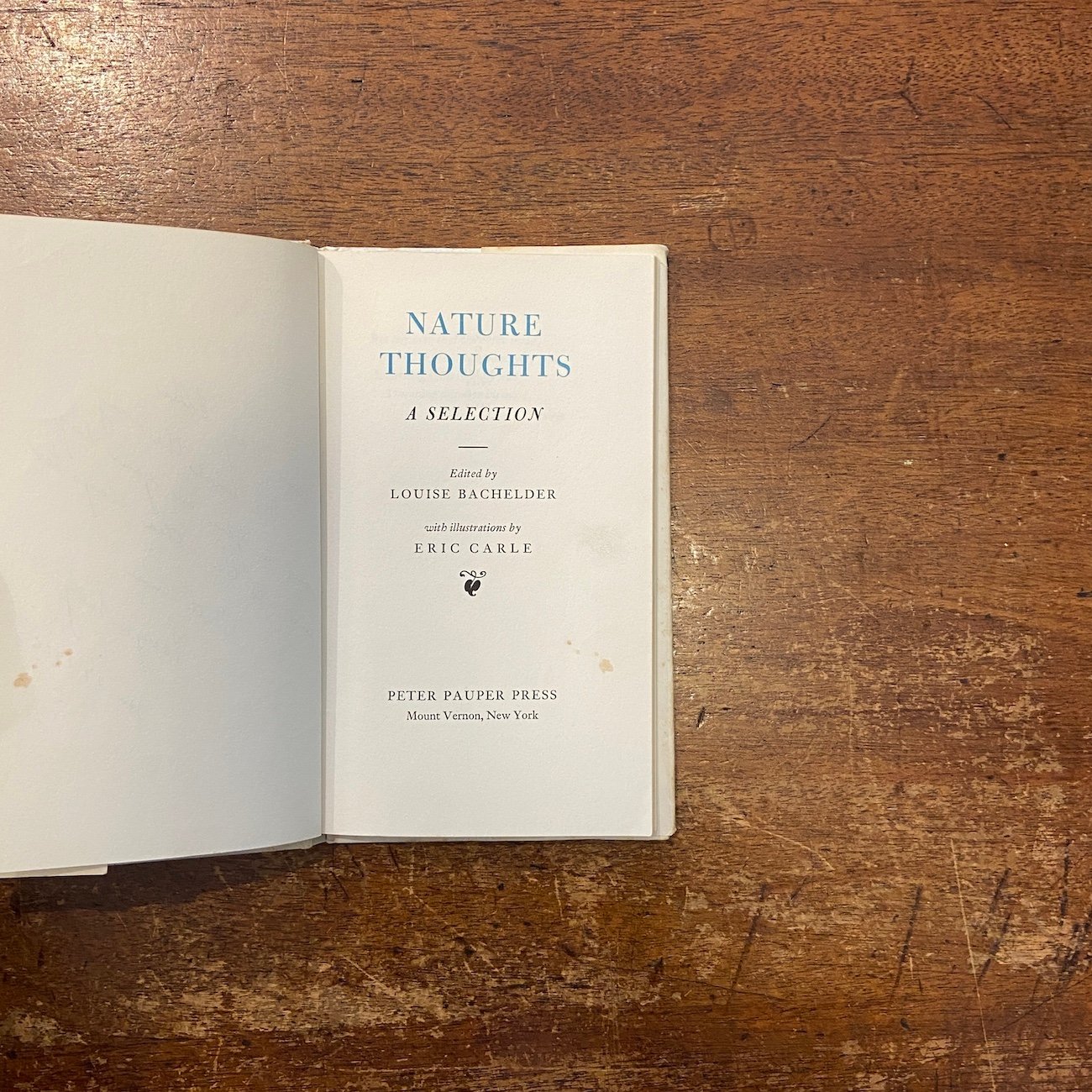 絵本・児童書 Nature Thoughts A Selection Nature Thoughts：A Selection」Louise Bachelder E