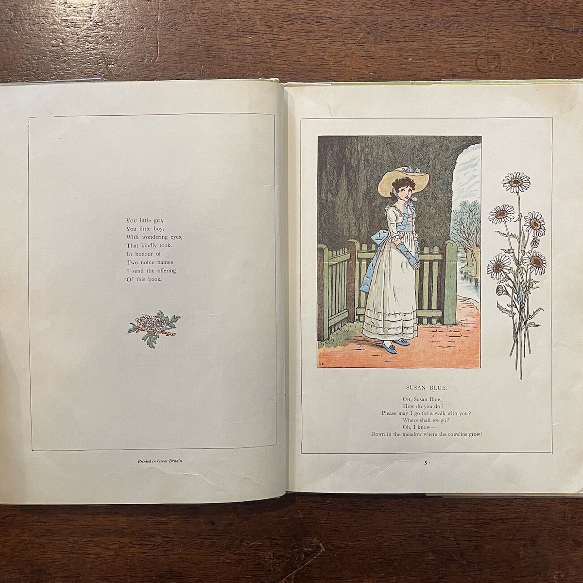 初版？ MARIGOLD GARDEN ケイト・グリーナウェイ 木版絵本＋復刻版 MARIGOLD GARDEN（1940's）」Kate Greenaway（ケイト・グリー