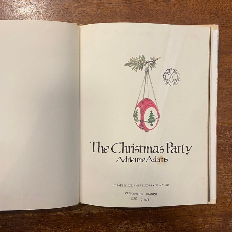 The Christmas Party（1978年初版）」Adrienne Adams（エイ