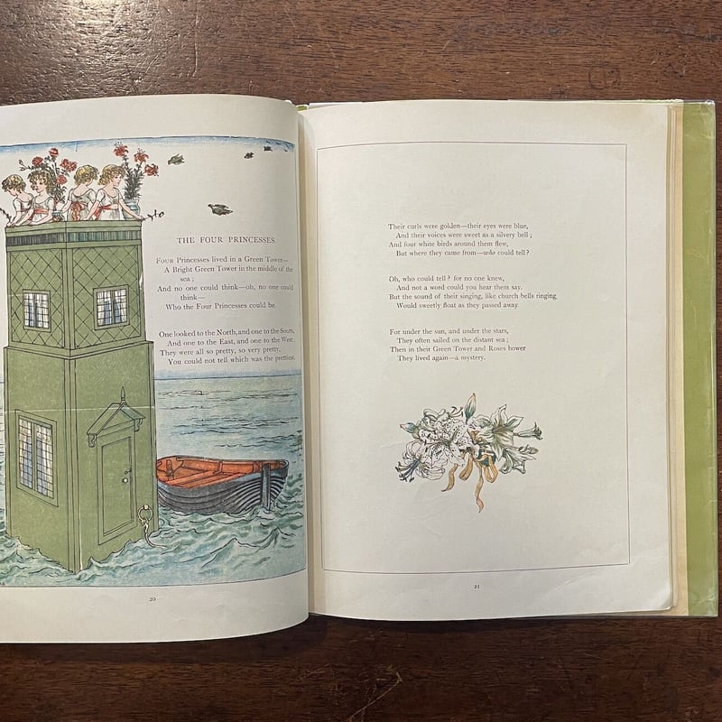 初版？ MARIGOLD GARDEN ケイト・グリーナウェイ 木版絵本＋復刻版 MARIGOLD GARDEN（1940's）」Kate Greenaway（ケイト・グリー