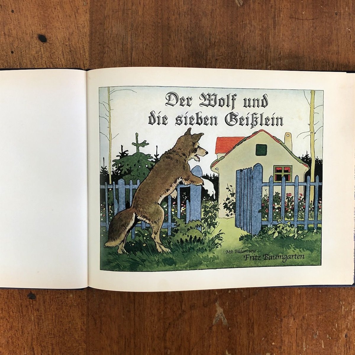 Der Wolf und die sieben Geisslein」Fritz Baumga