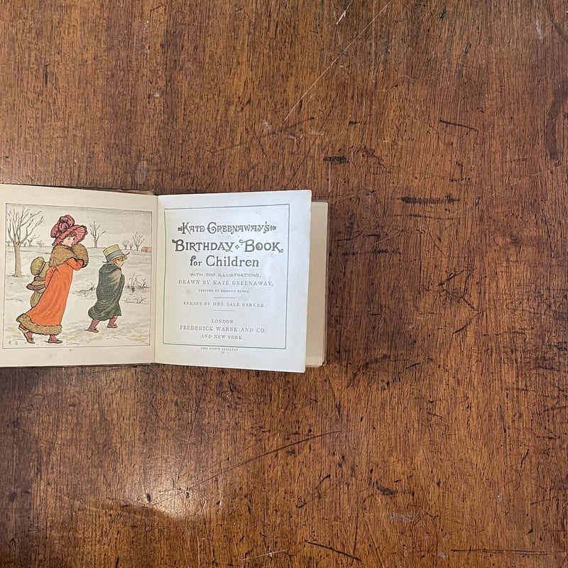 BIRTHDAY BOOK for Children（1890年頃）」Kate Greena
