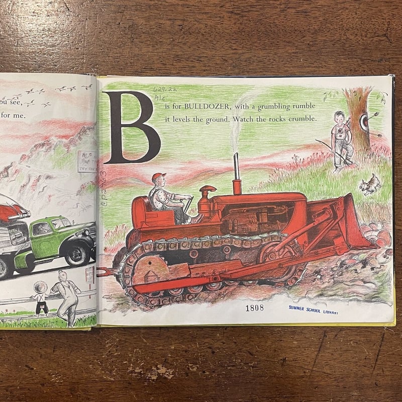 ABC OF CARS AND TRUCKS（1956年／リトグラフ）」Anne Alexa