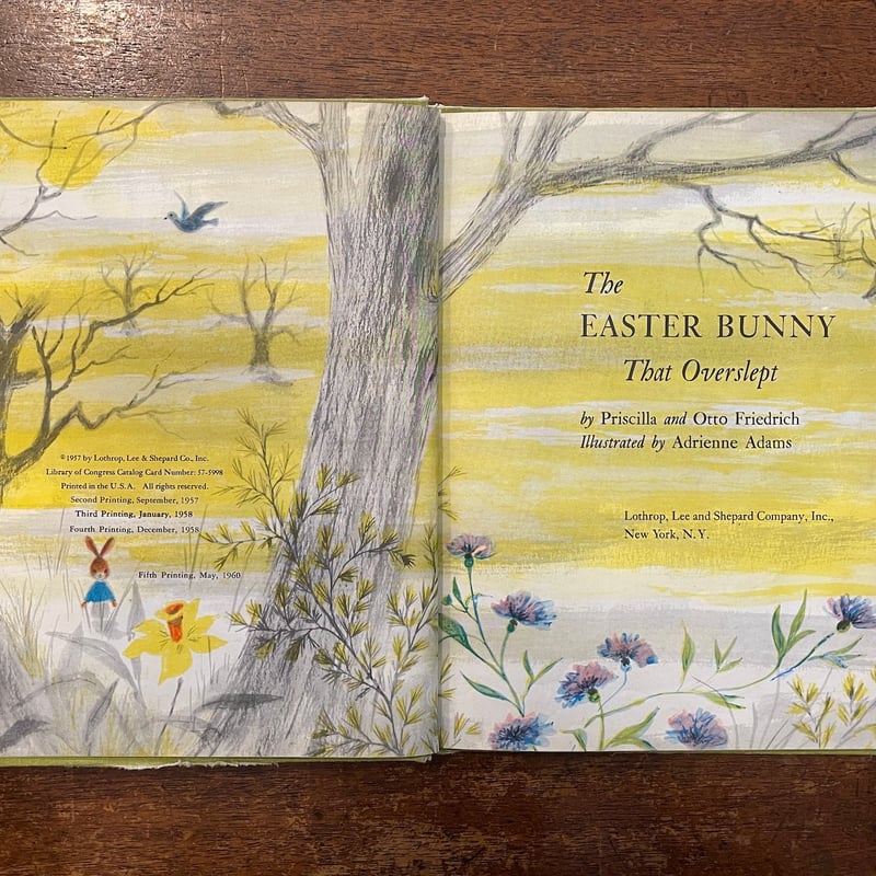 THE EASTER BUNNY THAT OVERSLEPT（旧版／1958年4刷）」Pr