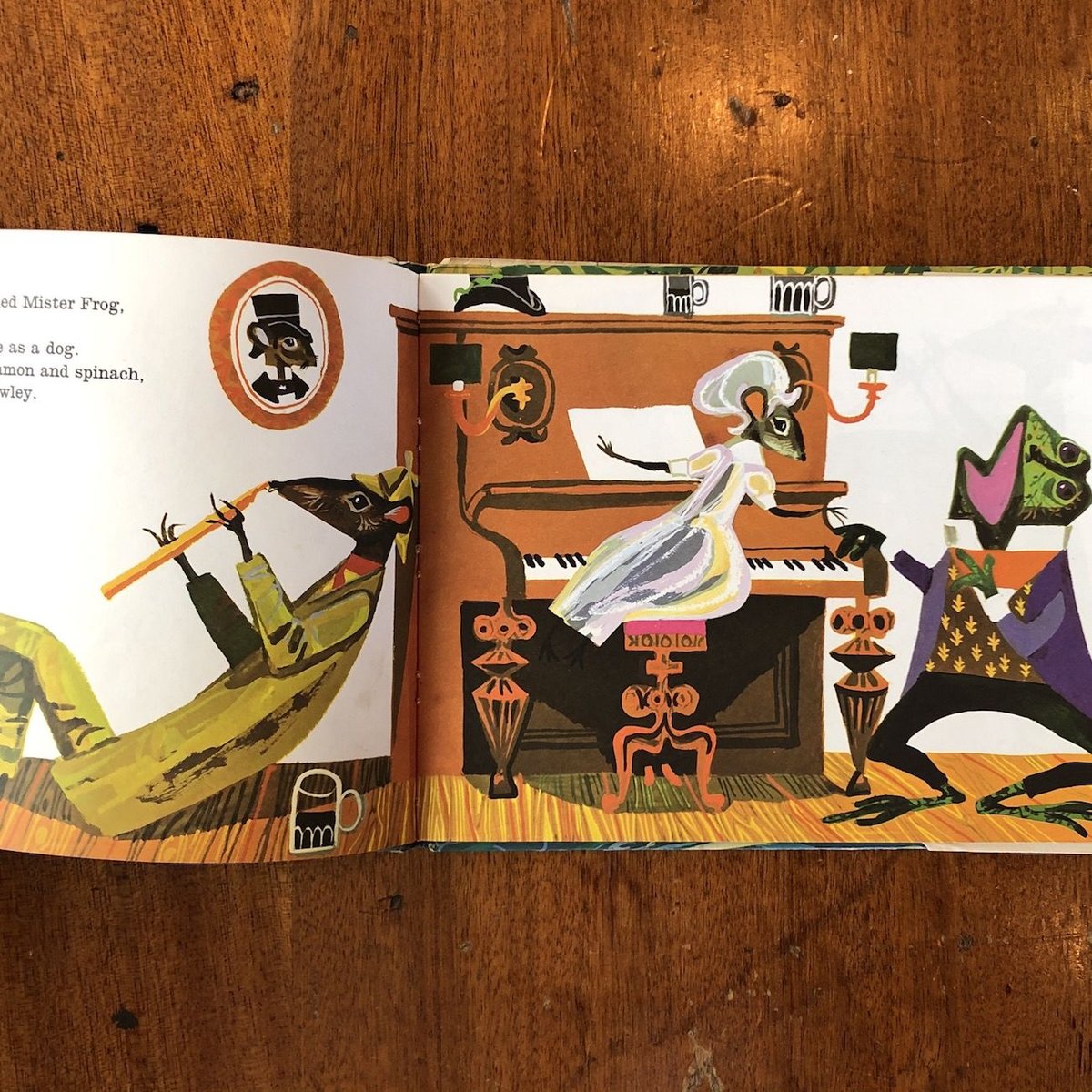 僕が書いた絵です、 A frog he would a-wooing go」William Stobbs | F