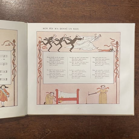 「CHANSONS DE FRANCE POUR LES PETITS FRANCAIS」M. Boutet de Monvel（ブーテ・ド・モンヴェル）