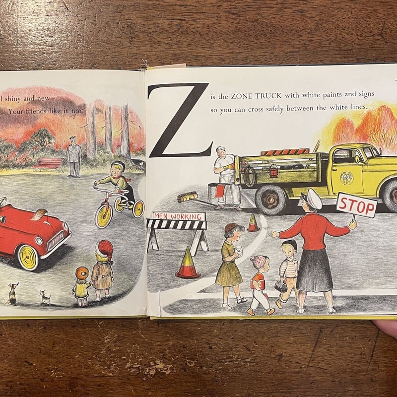 ABC OF CARS AND TRUCKS（1956年／リトグラフ）」Anne Alexa