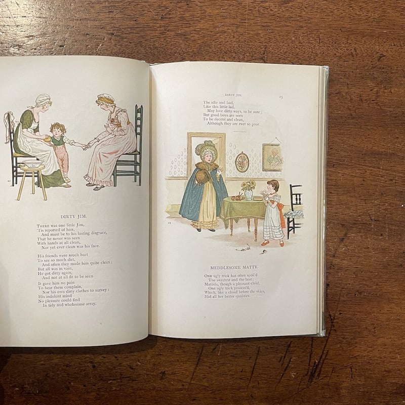 絵本　ケイト グリーナウェイ　アン LITTLE ANN LITTLE ANN AND OTHER POEMS（1890年頃）」Kate Greena