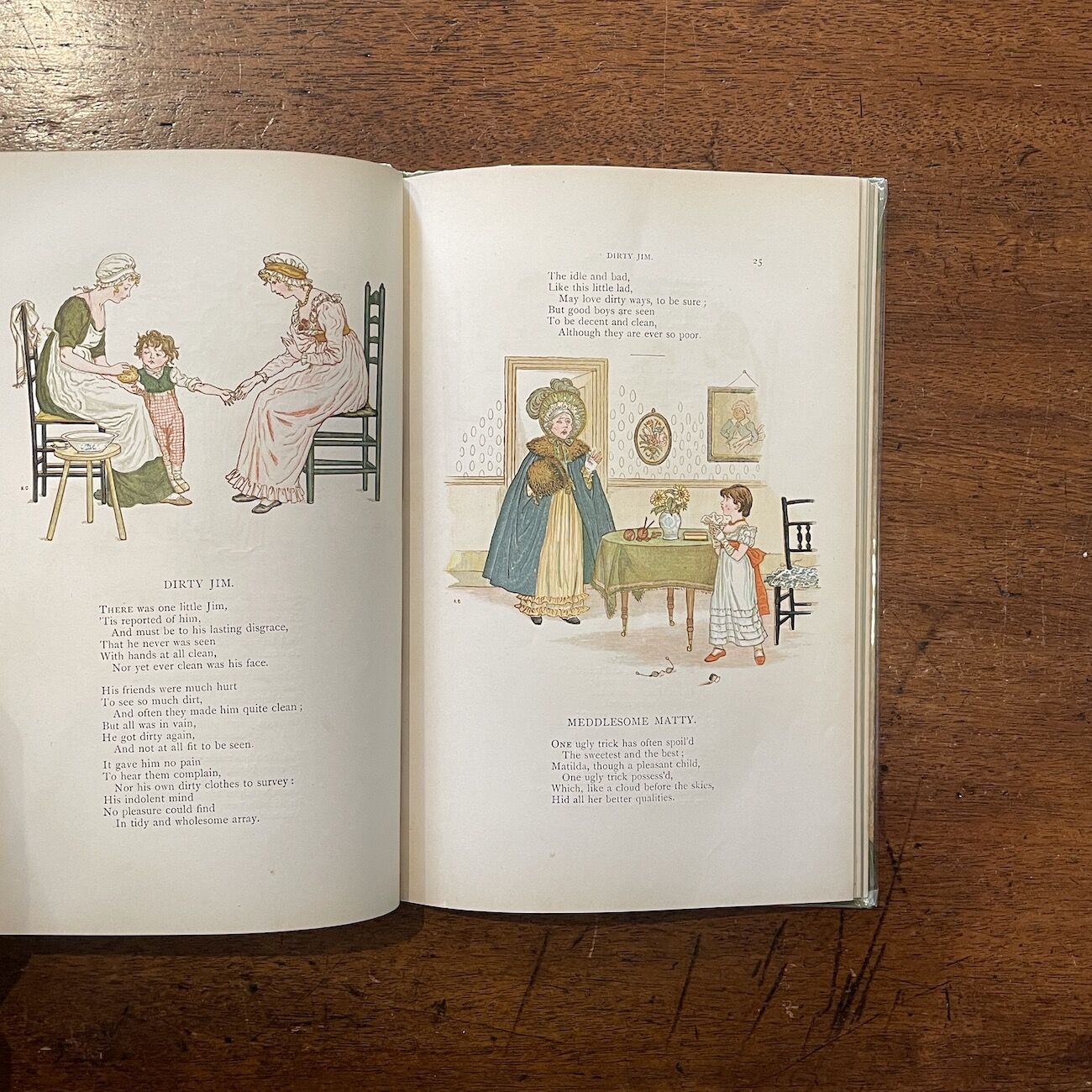 絵本　ケイト グリーナウェイ　アン LITTLE ANN LITTLE ANN AND OTHER POEMS（1890年頃）」Kate Greena