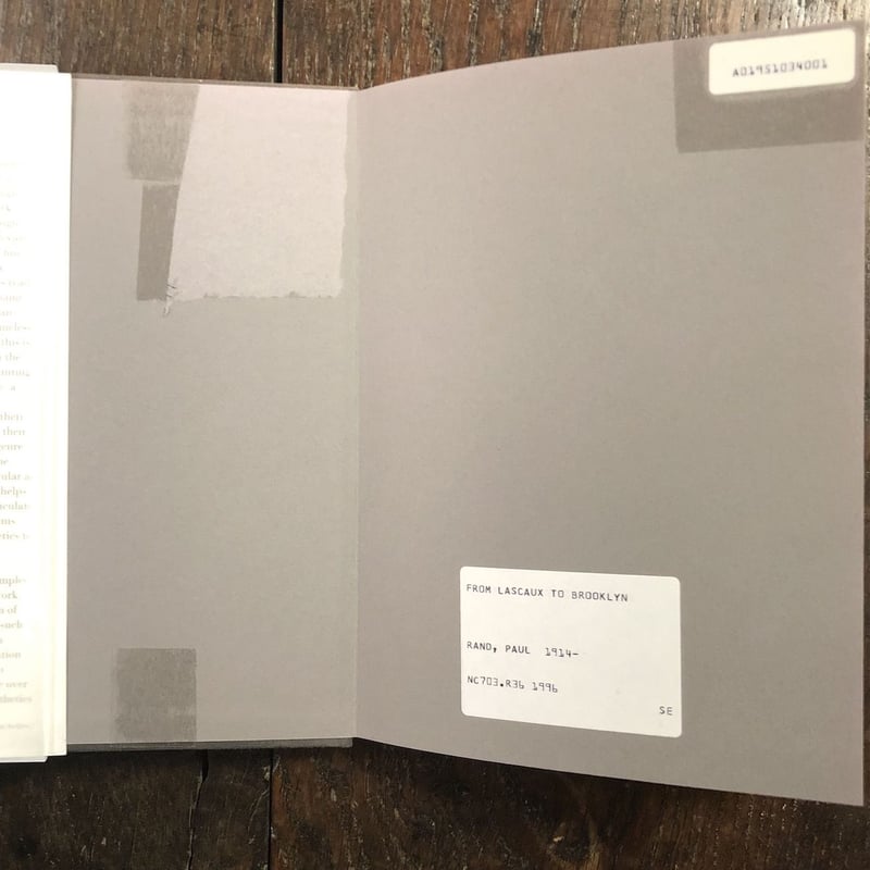 From Lascaux to Brooklyn」Paul Rand（ポール・ランド） |