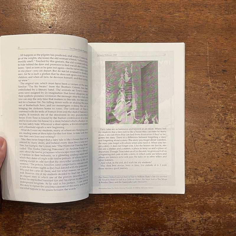 The Horn Book Magazine 2002年1月／2月号」Nancy Willa