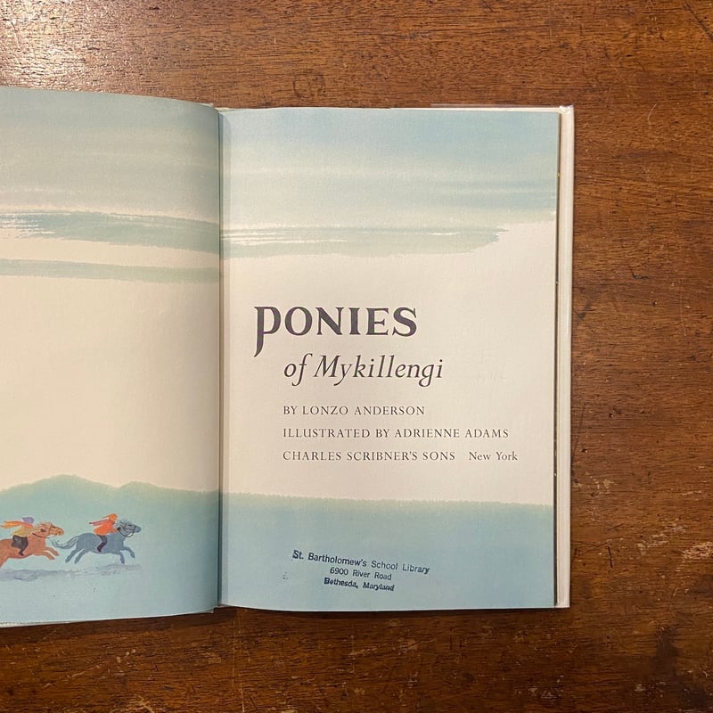 PONIES of Mykillengi（1966年初版）」Lonzo Anderson A