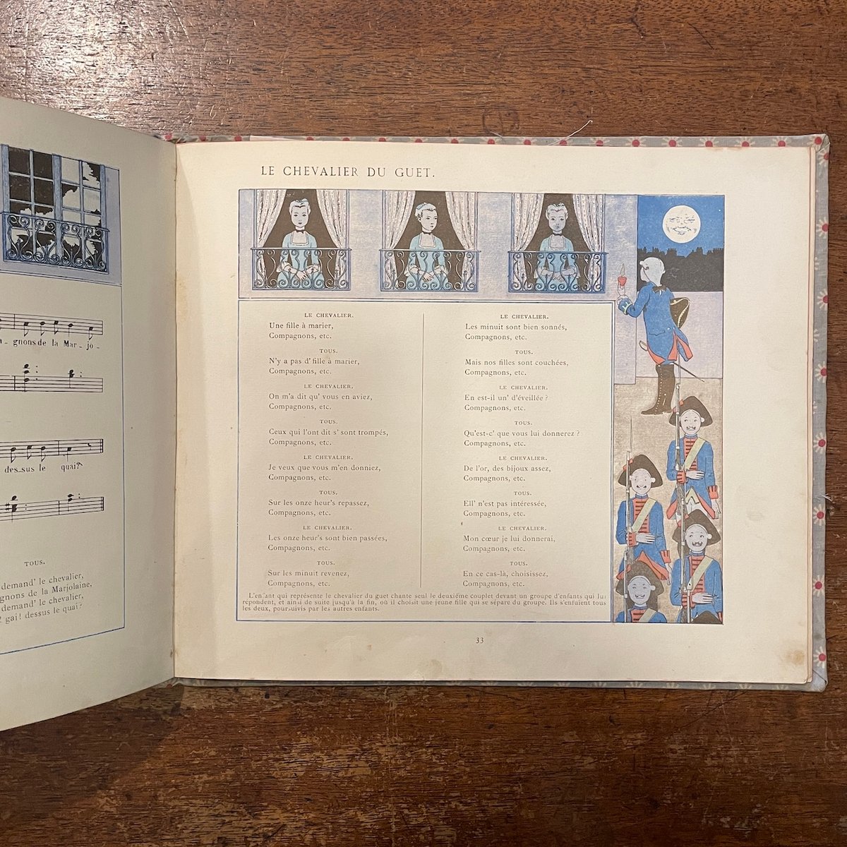VIEILLES CHANSONS ET RONDES 絵本 楽譜 フランス