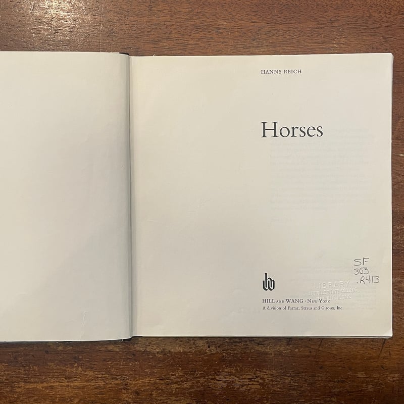 Horses」Hanns Reich | Frobergue online store