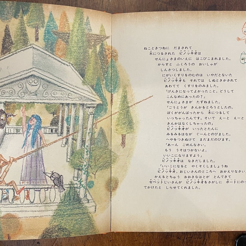 ABCブック ピノッキオ」神沢利子 文 三好碩也／水沢研 絵 | Frobergue