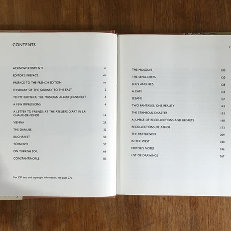 「JOURNEY TO THE EAST」LE CORBUSIER