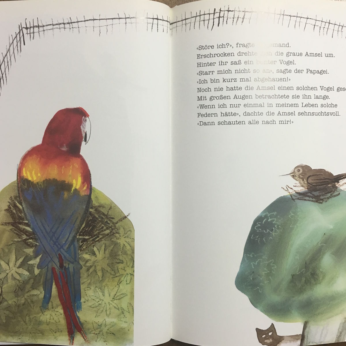 Die Amsel und der Papagei（ポスター付き）」Antonie Schn