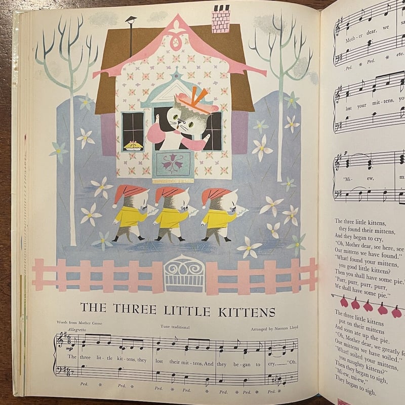 Golden Song Book⠀メアリー・ブレア　楽譜絵本 THE NEW GOLDEN SONG BOOK（1955年）」Norman Lloyd M
